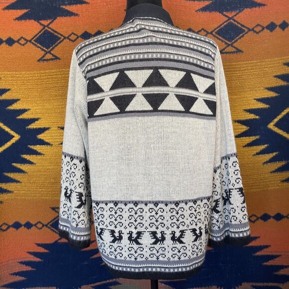 Vintage Billie Jo Winter Open Cardigan Sweater. S/M. USA. Early 80’s. Kimono. - Picture 3 of 13